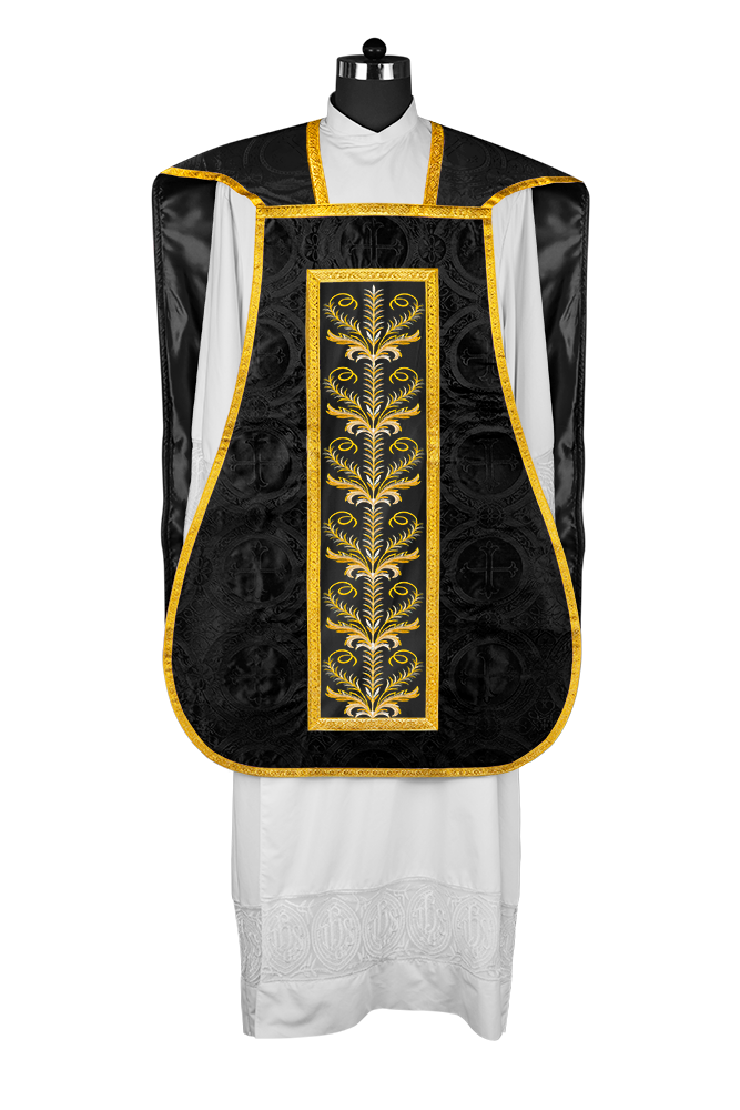 Chasuble Roman Fiddleback Vestment - Sanctus Collection