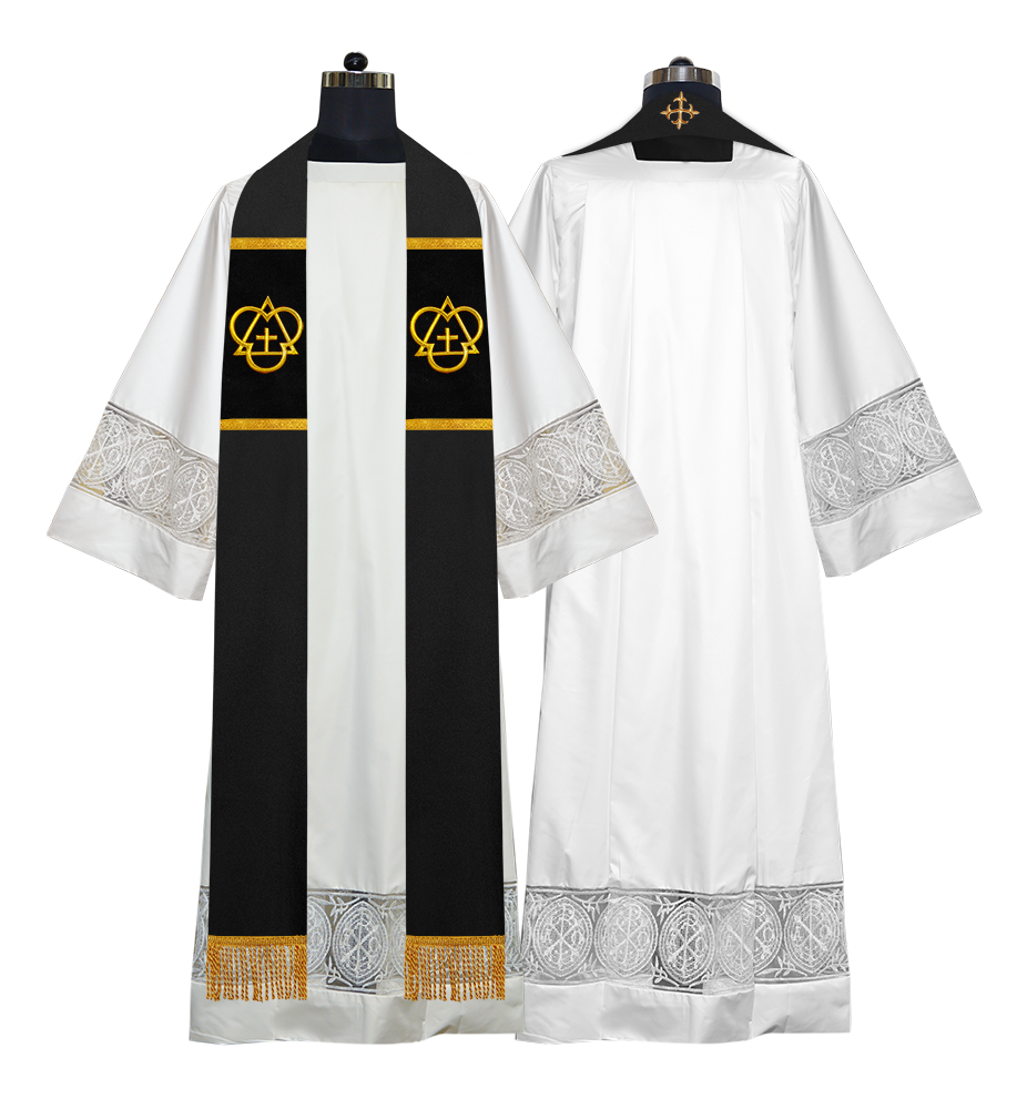 Solemn clergy overlay stole