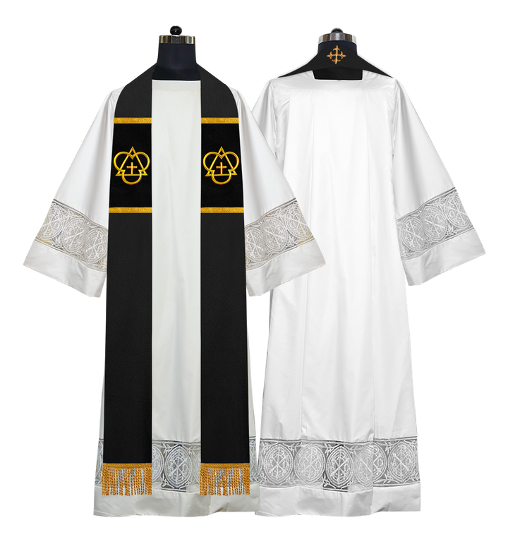 Solemn clergy overlay stole