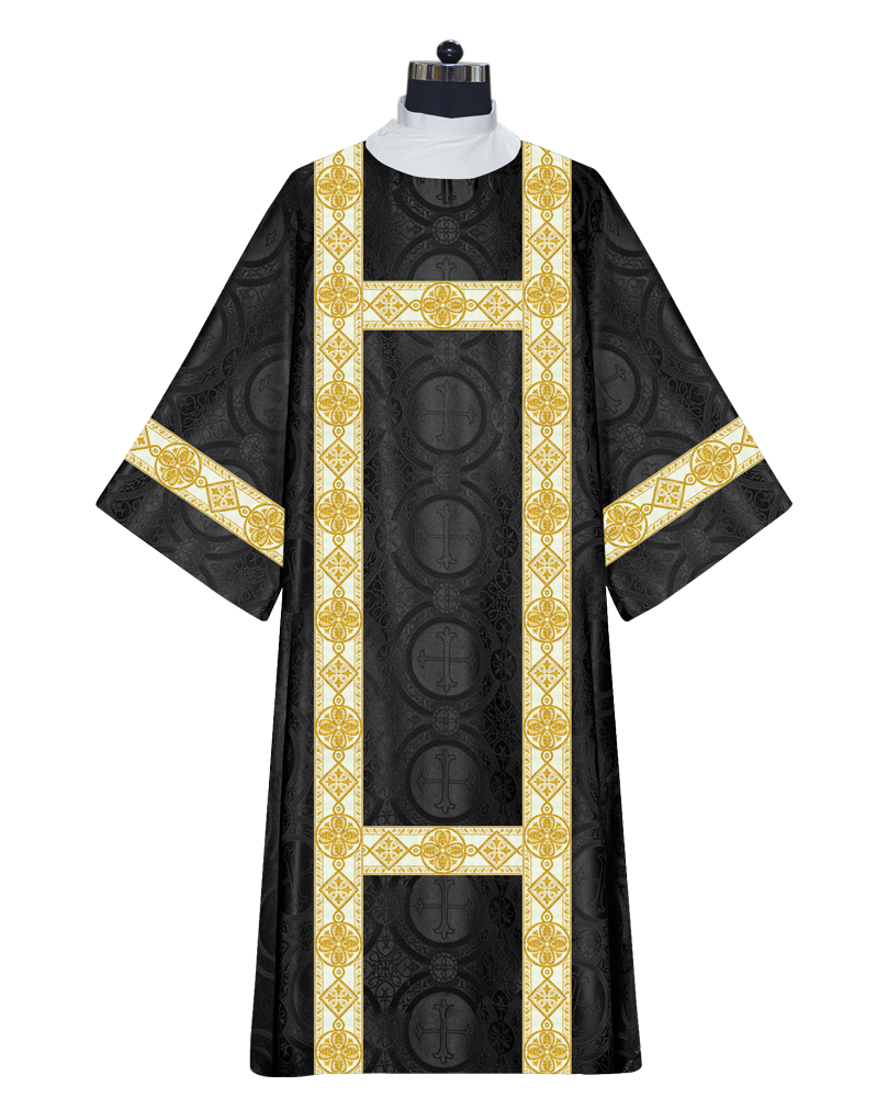 Deacon Dalmatic Vestments with white diamond lace