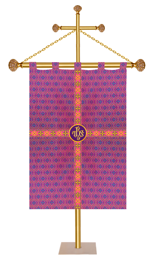 Spiritual Church Banner with Orphrey Trims