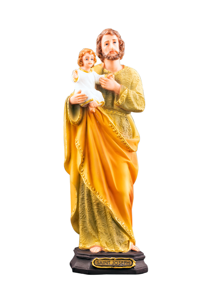 12" Saint Joseph Holding Infant Jesus