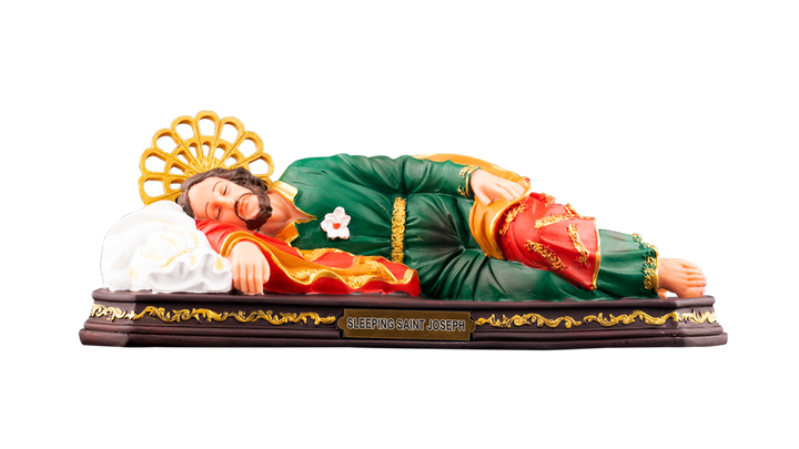 12" Peaceful Sleeping Saint Joseph Statue