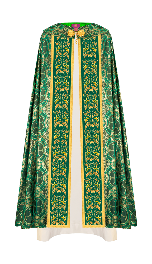 GOTHIC COPE EXECUTED WITH EMBROIDERED ORPHREY