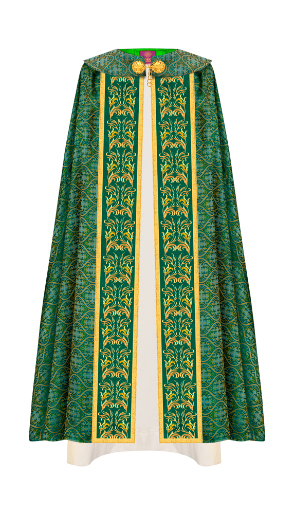 GOTHIC COPE EXECUTED WITH EMBROIDERED ORPHREY