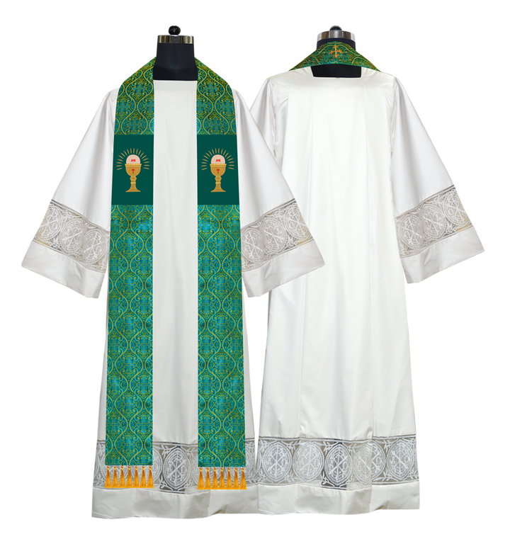 Embroidered Priest Stole with Motif