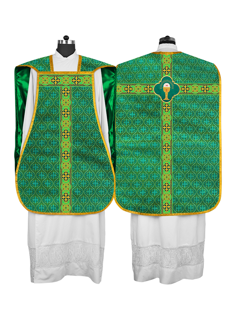 Roman Fiddleback with Woven Braided Trims