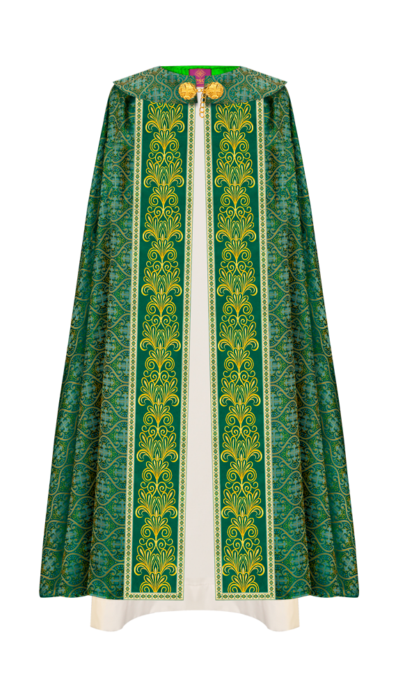 Gothic Cope vestments with Spiritual Motifs and Trims