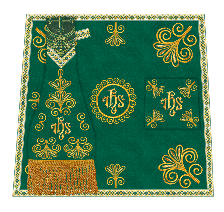 Ornate Embroidery Mass Set with Motif