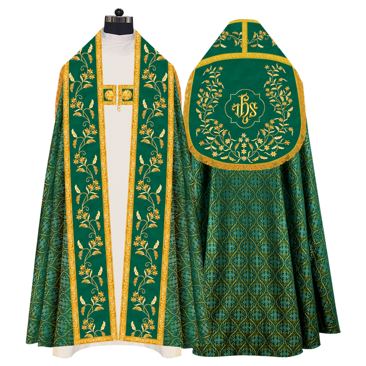 Monastic Roman cope vestments - Floral collection