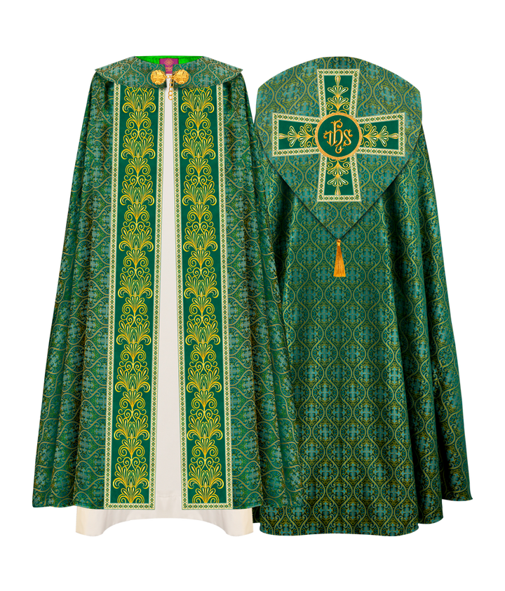 Gothic Cope vestments with Spiritual Motifs and Trims