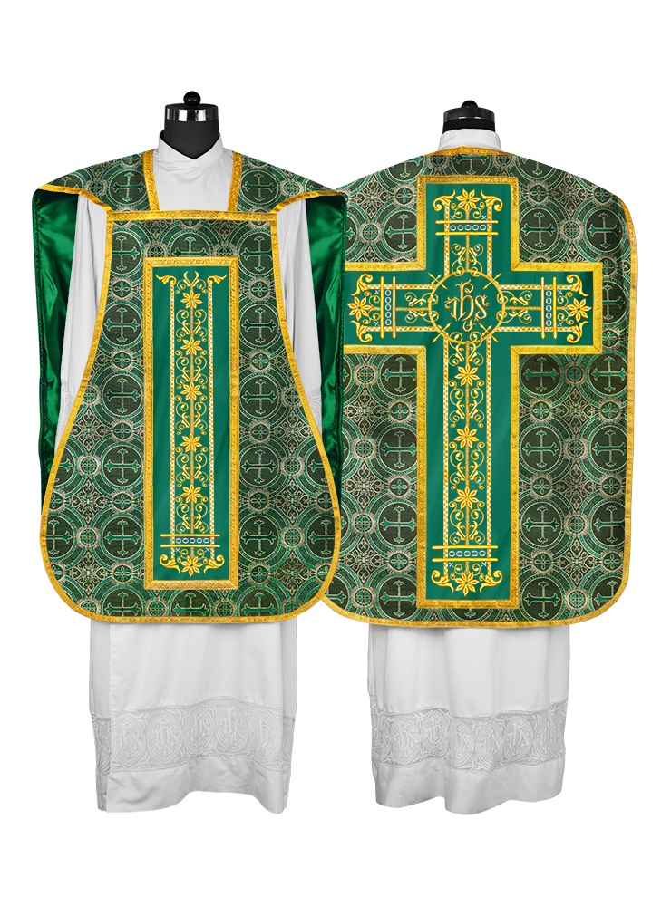 Roman embroidered chasuble vestment - Contemporary collection