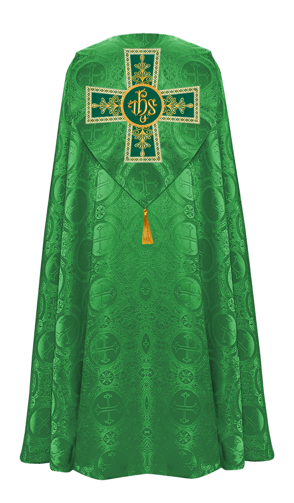 Gothic Cope vestments with Spiritual Motifs and Trims