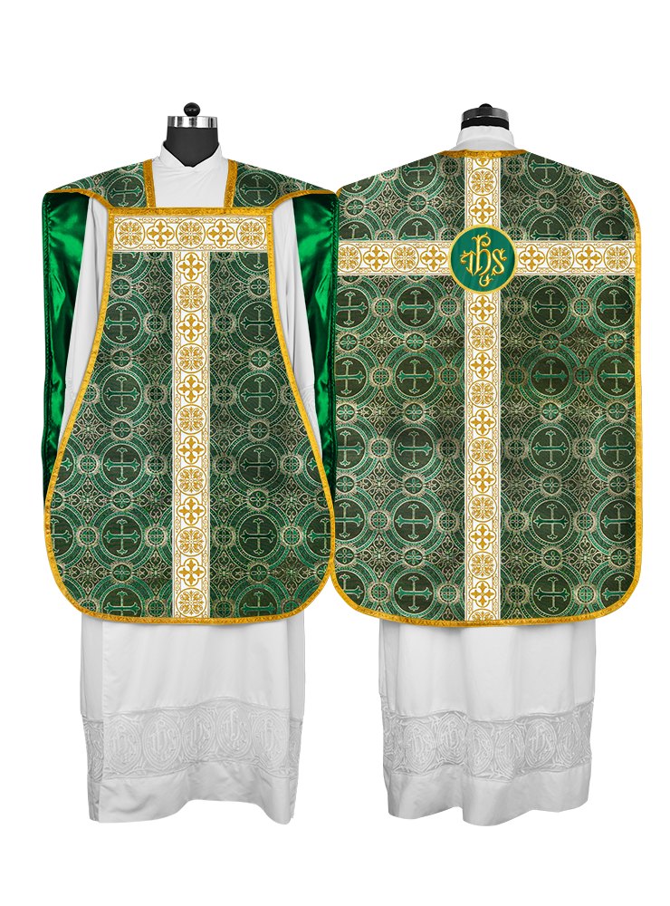 Fiddleback Vestment adorned with lace