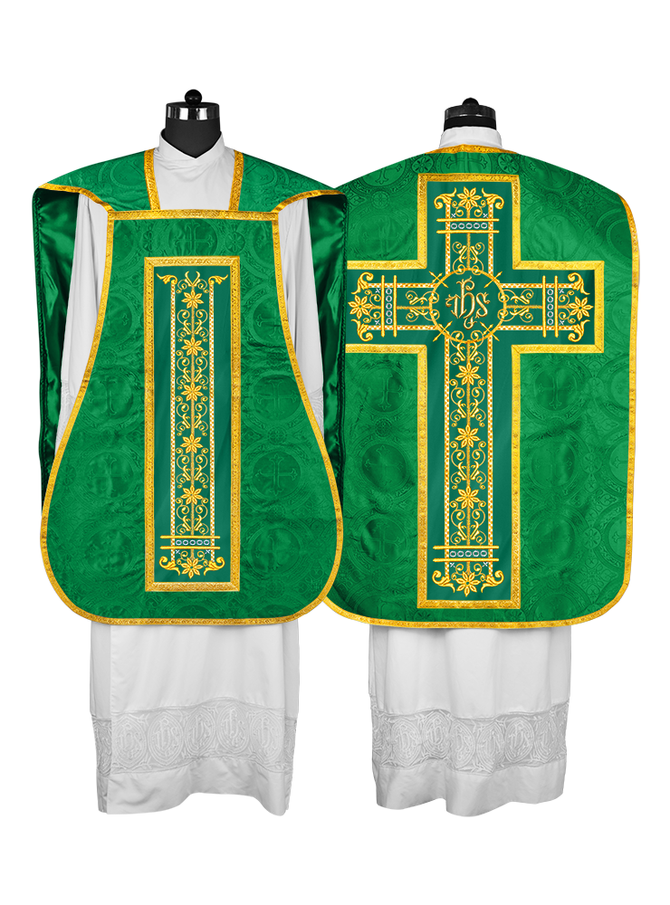 Roman embroidered chasuble vestment - Contemporary collection