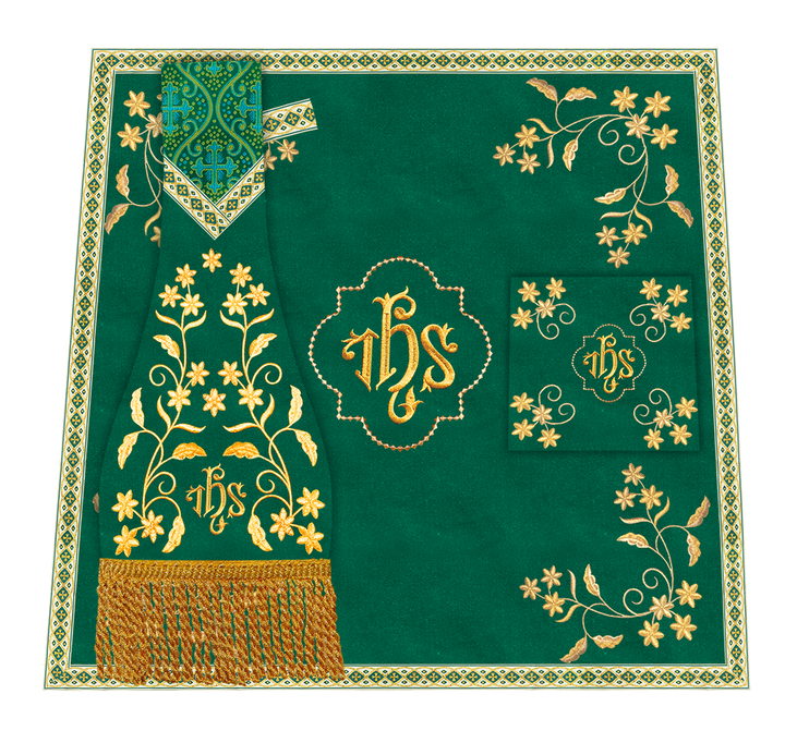 Floral Embroidery Spiritual Mass Set