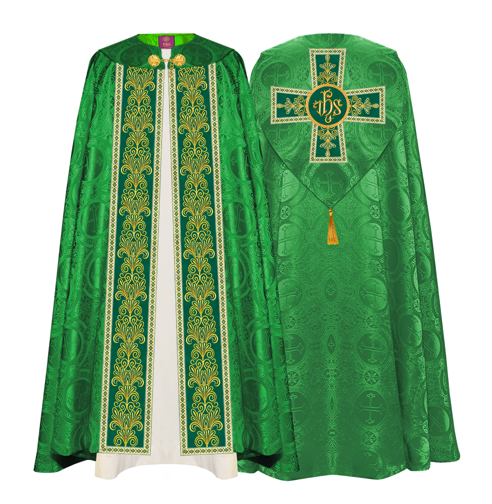 Gothic Cope vestments with Spiritual Motifs and Trims