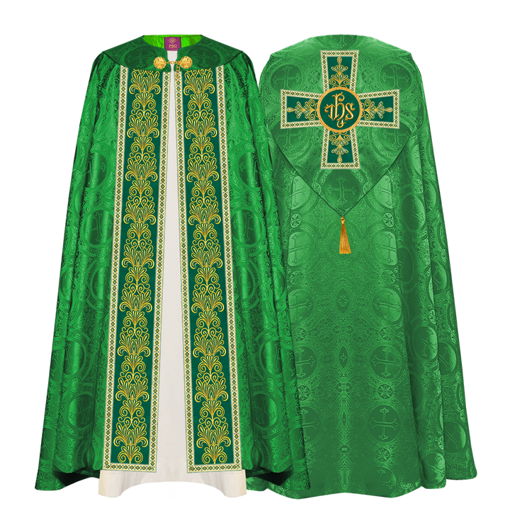 Gothic Cope vestments with Spiritual Motifs and Trims