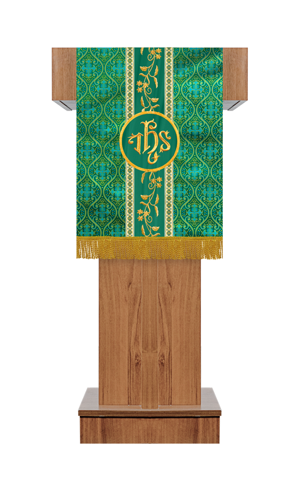 Pulpit/Lectern with Floral Trims and Orphrey