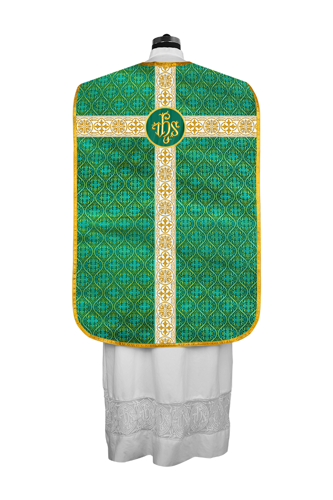 Fiddleback Vestment adorned with lace