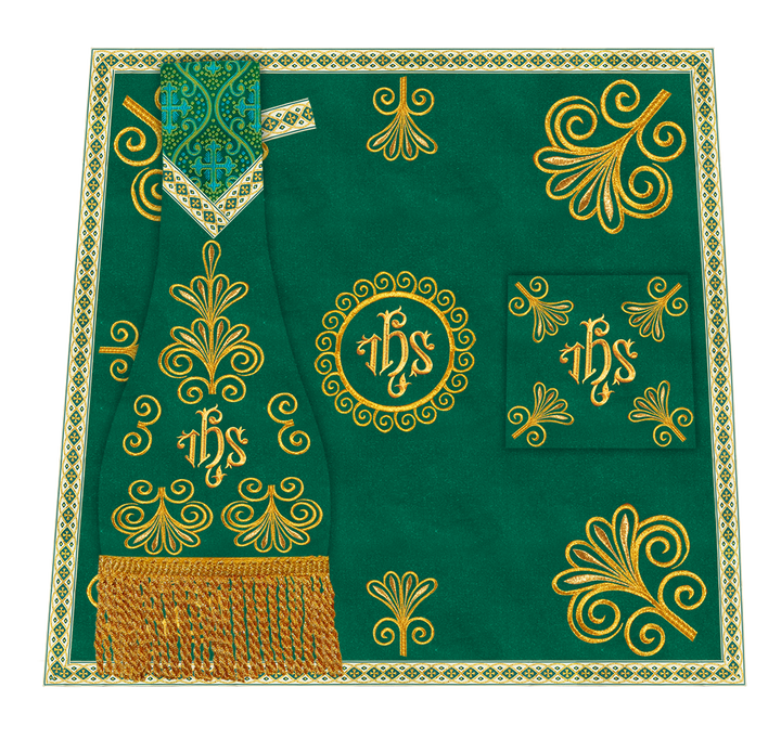 Ornate Embroidery Mass Set with Motif