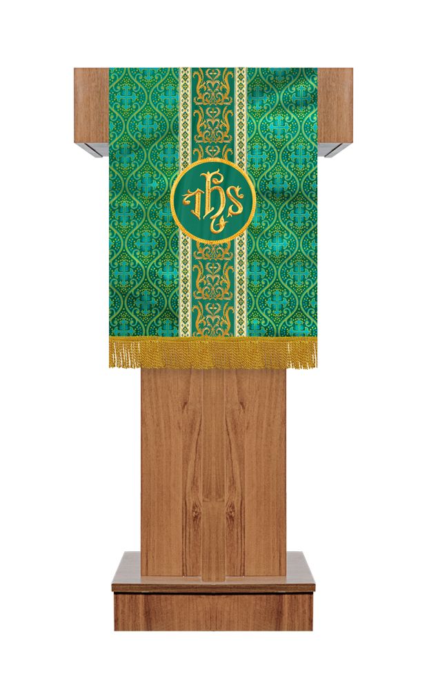 Pulpit/Lectern with Motif and Adorned woven braided and Trims