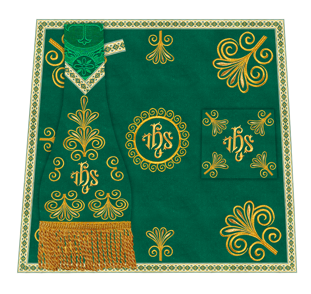 Ornate Embroidery Mass Set with Motif