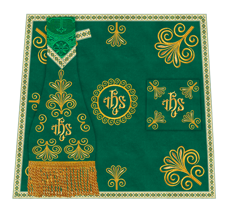 Ornate Embroidery Mass Set with Motif