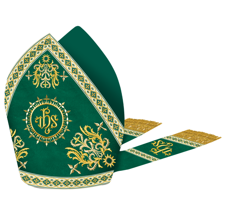 Mitre Vestment with Motif and Embroidery Trims