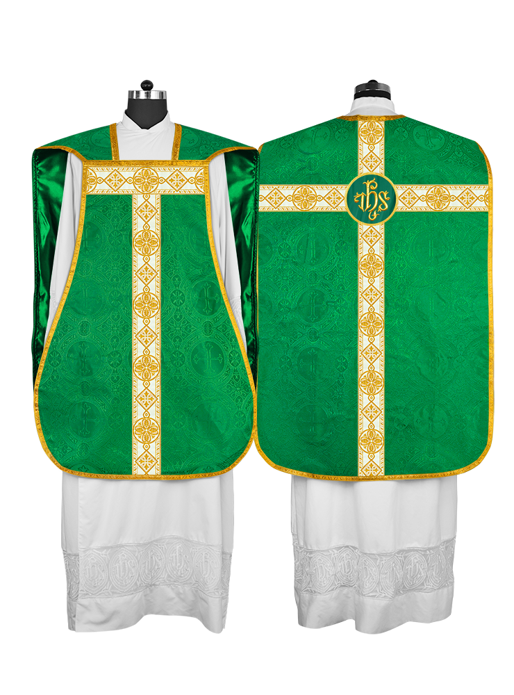 Fiddleback Vestment adorned with lace