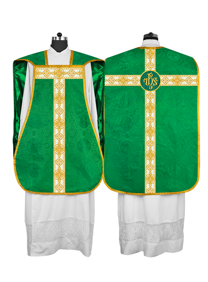 Fiddleback Vestment adorned with lace