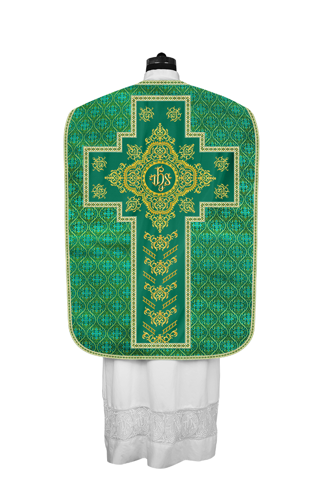 Traditional Fiddleback Vestments with Motifs and Trims