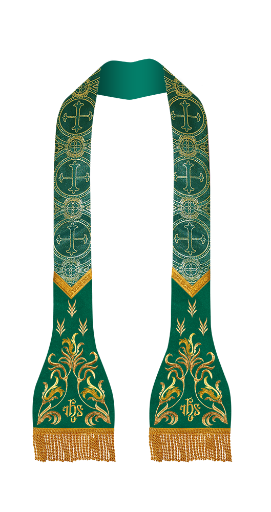 Lustrous Roman Stole Vestments - Cathedral collection