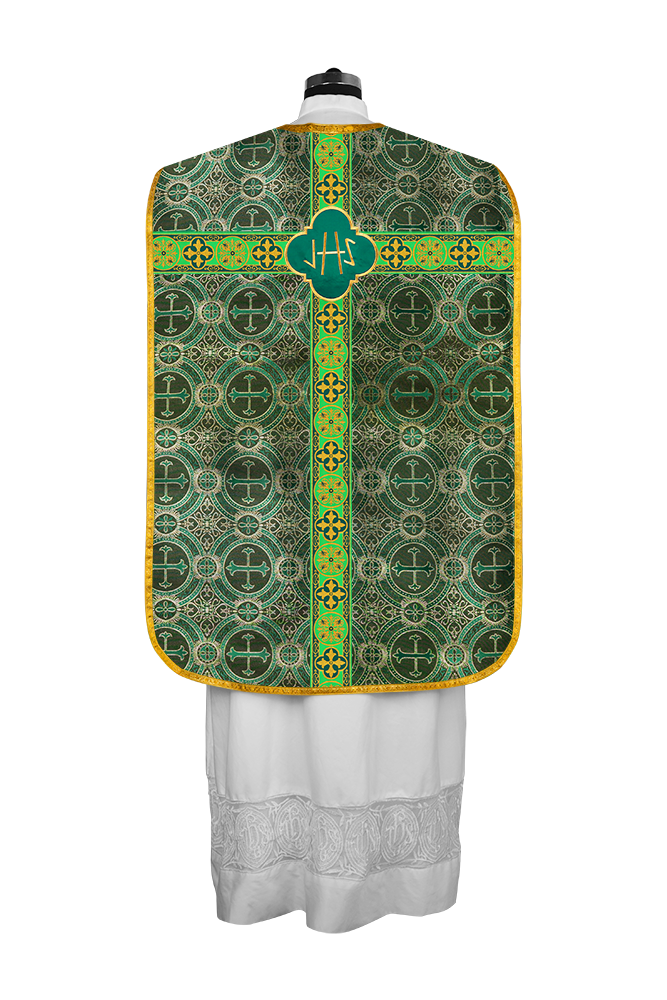 Roman Fiddleback with Woven Braided Trims