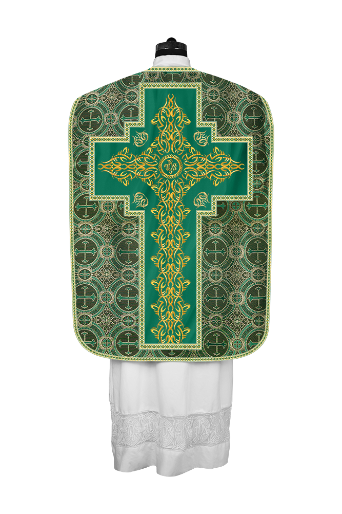 Roman Chasuble Vestments Adorned with Trims