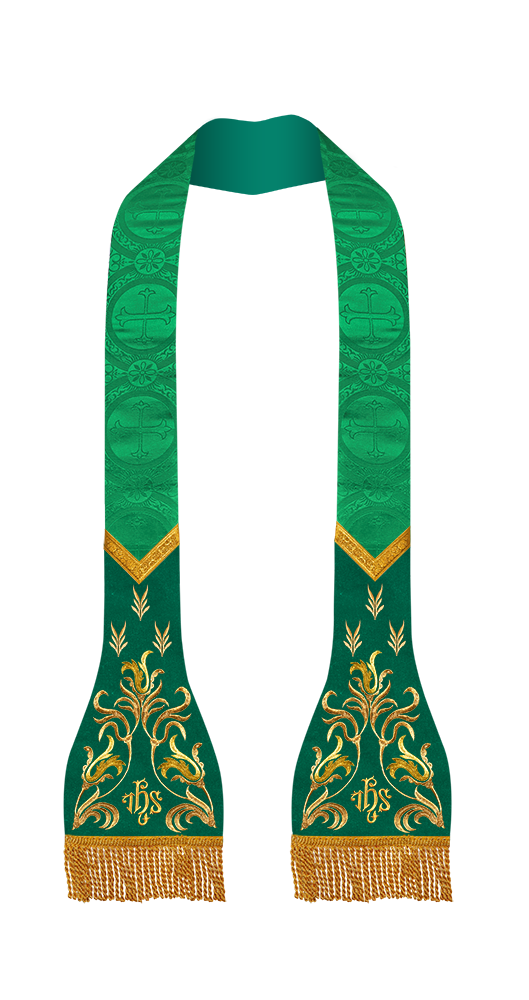 Lustrous Roman Stole Vestments - Cathedral collection