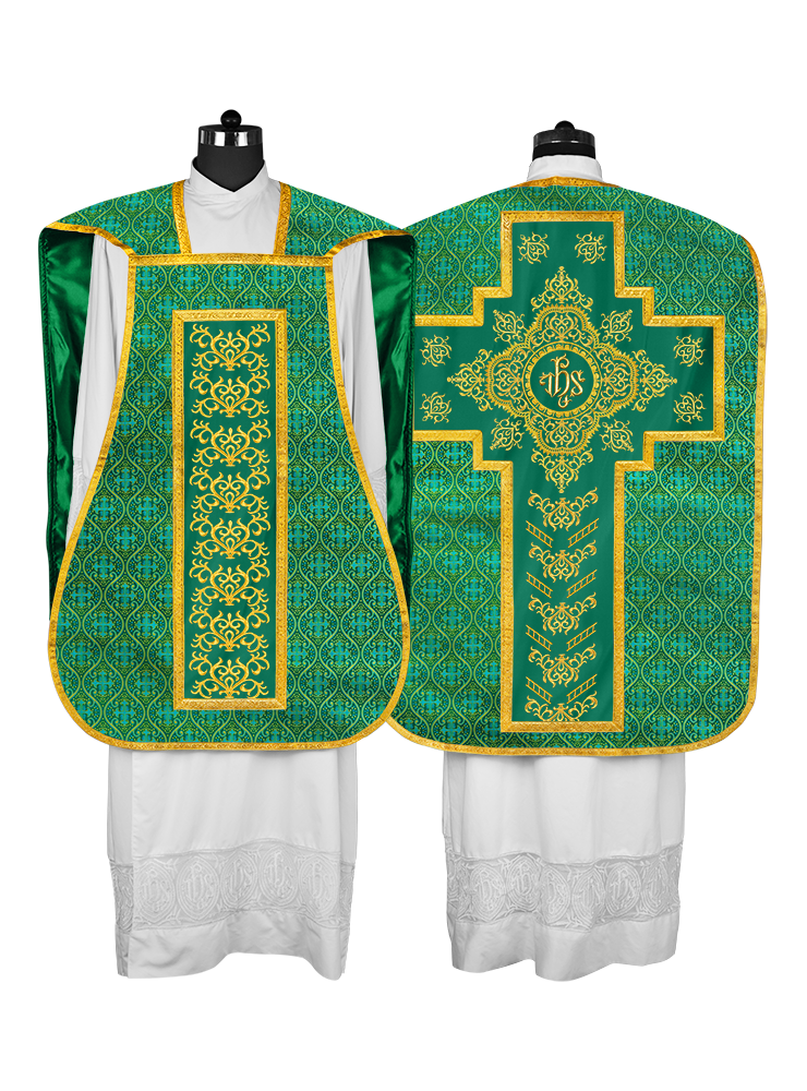 Fiddleback Vestment with Embroidered Orphrey