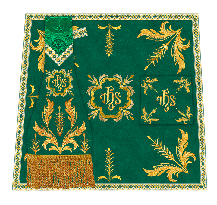 Mass Set Vestment with Embroidery Trims