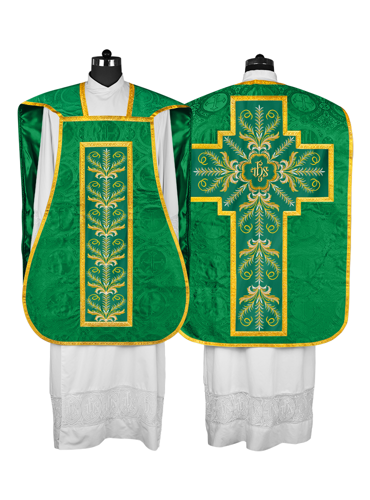 Chasuble Roman Fiddleback Vestment - Sanctus Collection