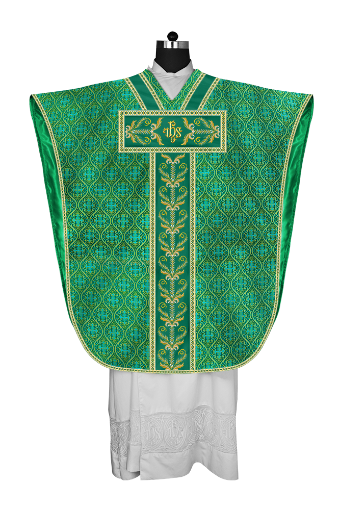 BORROMEAN CHASUBLE VESTMENT WITH LITURGICAL TRIMS