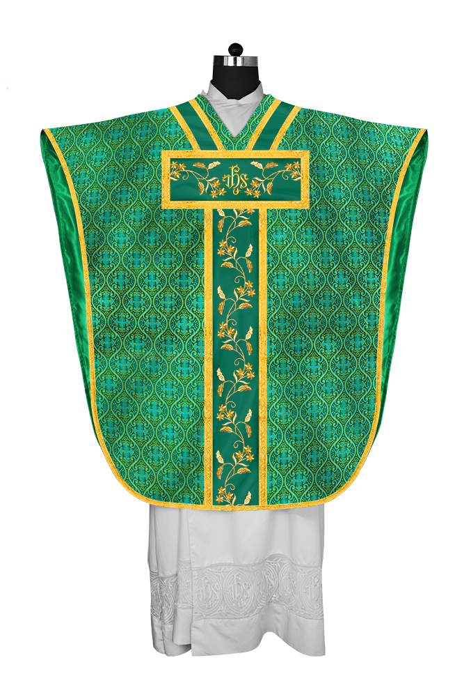 BORROMEAN CHASUBLE WITH FLORAL DESIGN