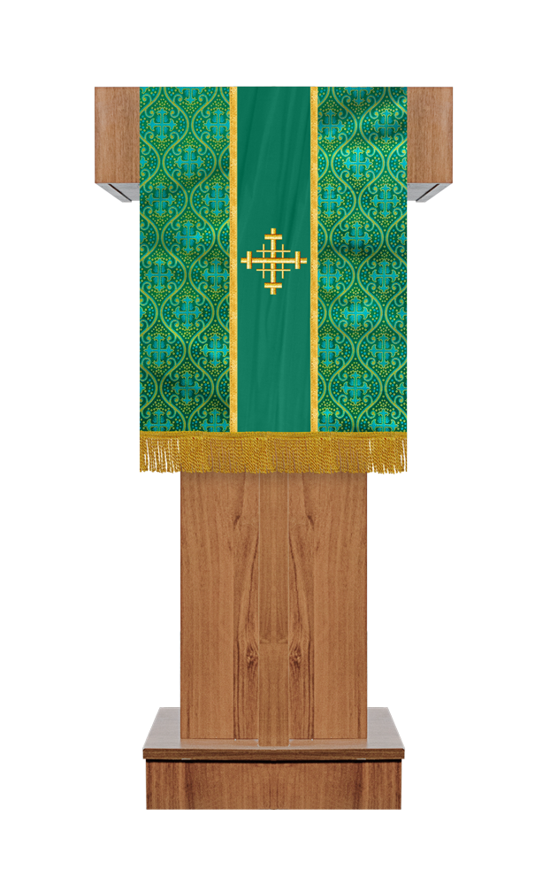 PULPIT/LECTERN WITH SPIRITUAL MOTIF