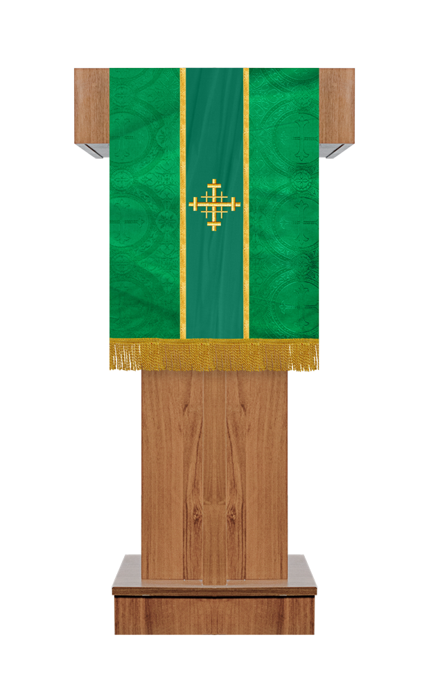 PULPIT/LECTERN WITH SPIRITUAL MOTIF