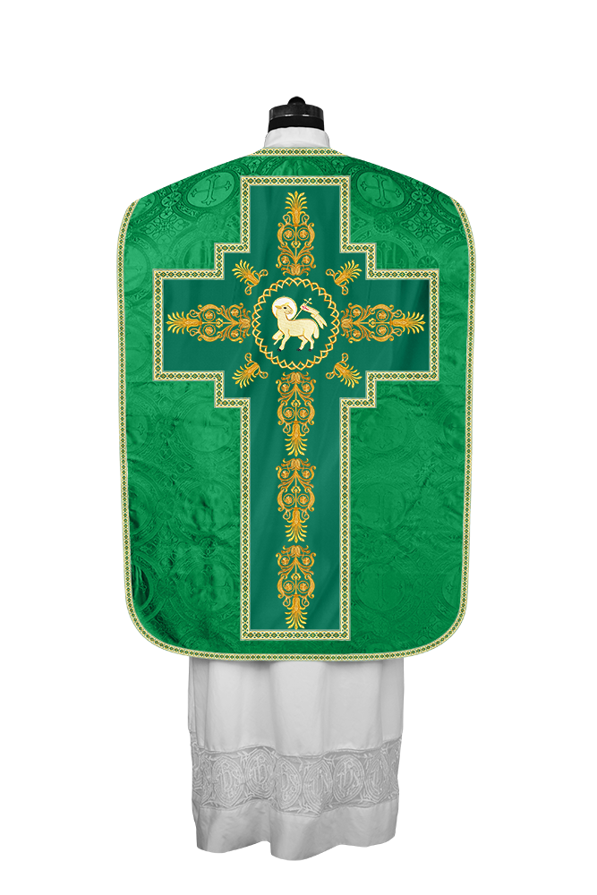 Roman Chasuble Vestments Adorned with Trims