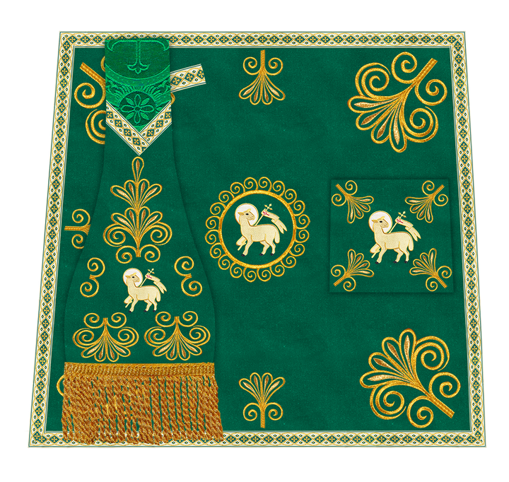 Ornate Embroidery Mass Set with Motif