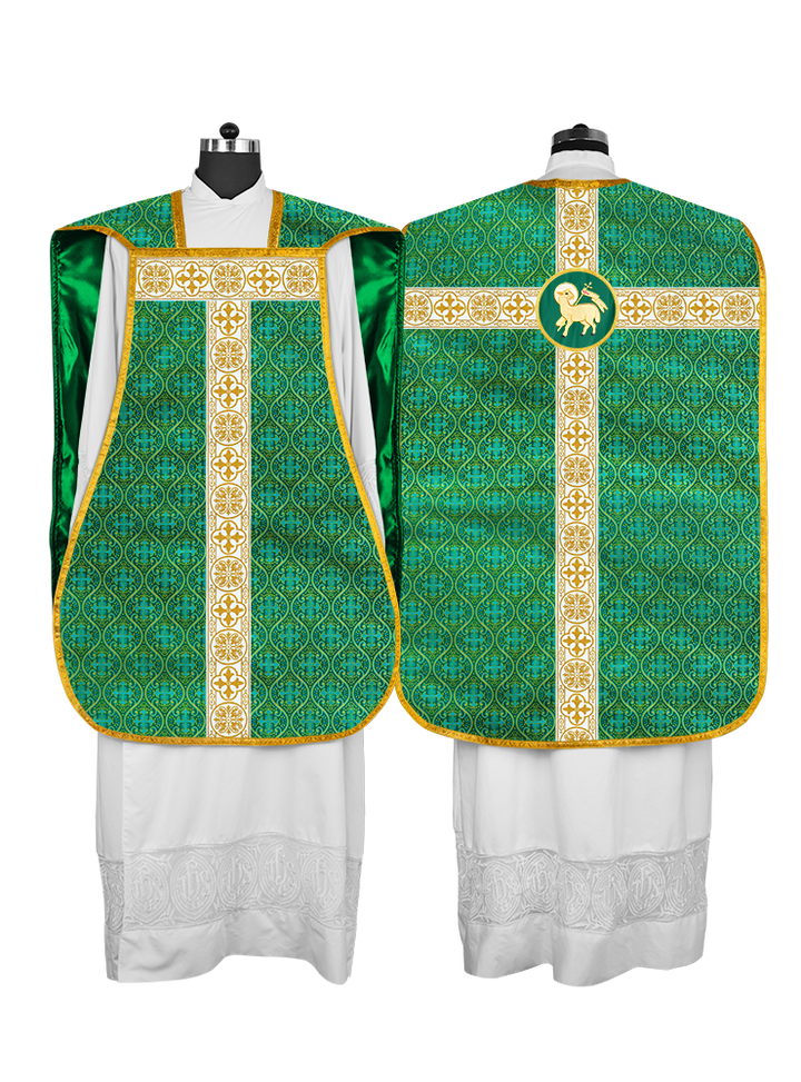 Fiddleback Vestment adorned with lace