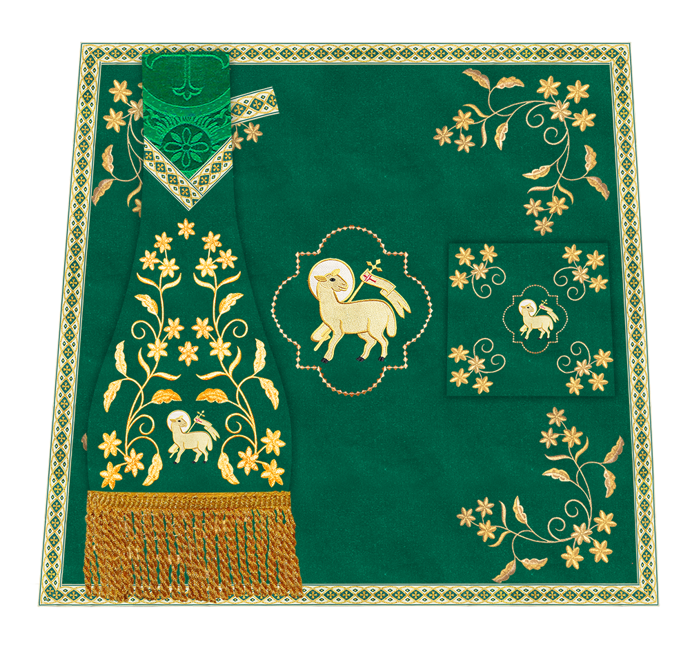 Floral Embroidery Spiritual Mass Set