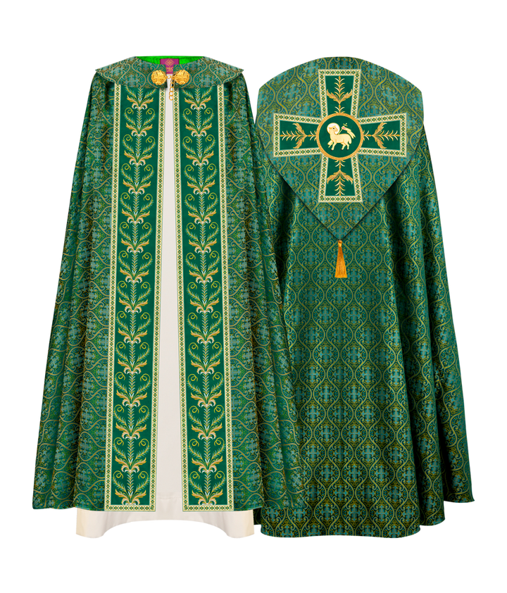 GOTHIC COPE VESTMENTS ADORNED WITH DETAILED BRAIDS