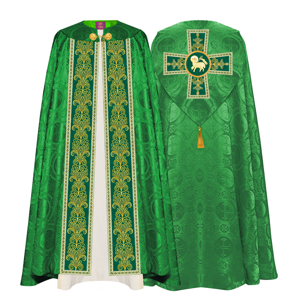 Gothic Cope vestments with Spiritual Motifs and Trims