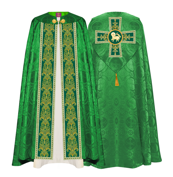 Gothic Cope vestments with Spiritual Motifs and Trims